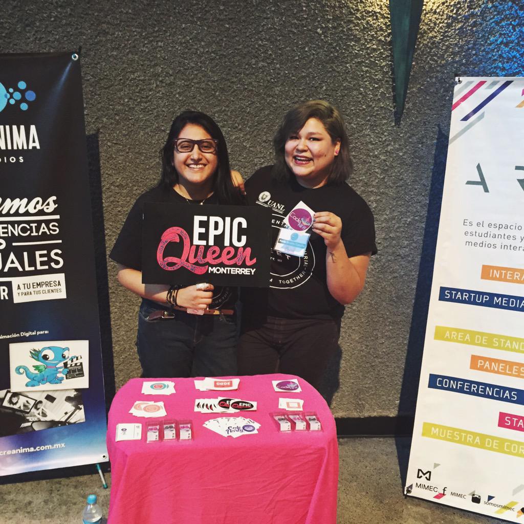 EpicQueenMty's tweet photo. Ya estamos en el @MEETMTY !! Aquí los estamos esperando, ¡pasen a saludar! 💖 http://t.co/r1QCrvLYdO
