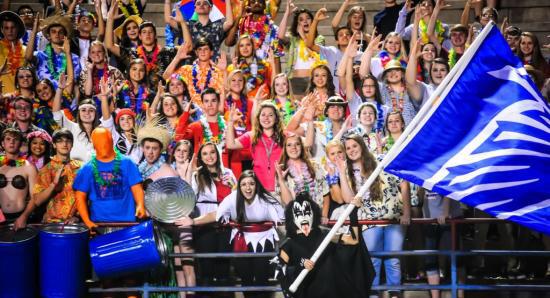 LCHS_Cheer1's tweet photo. Can we just brag on how amazing our student section is? Bring that love to Shelbyvillle tomorrow night @ 7!! #RedOut http://t.co/yu4gM3rgZs
