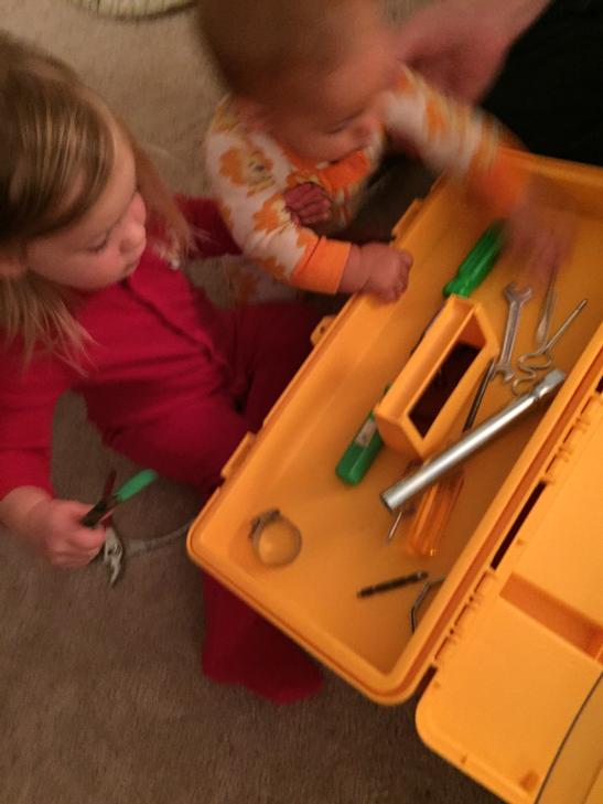 EarlyRiserLo's tweet photo. Typical evening in the basement. #childproofed http://t.co/QIpAv7qk1x
