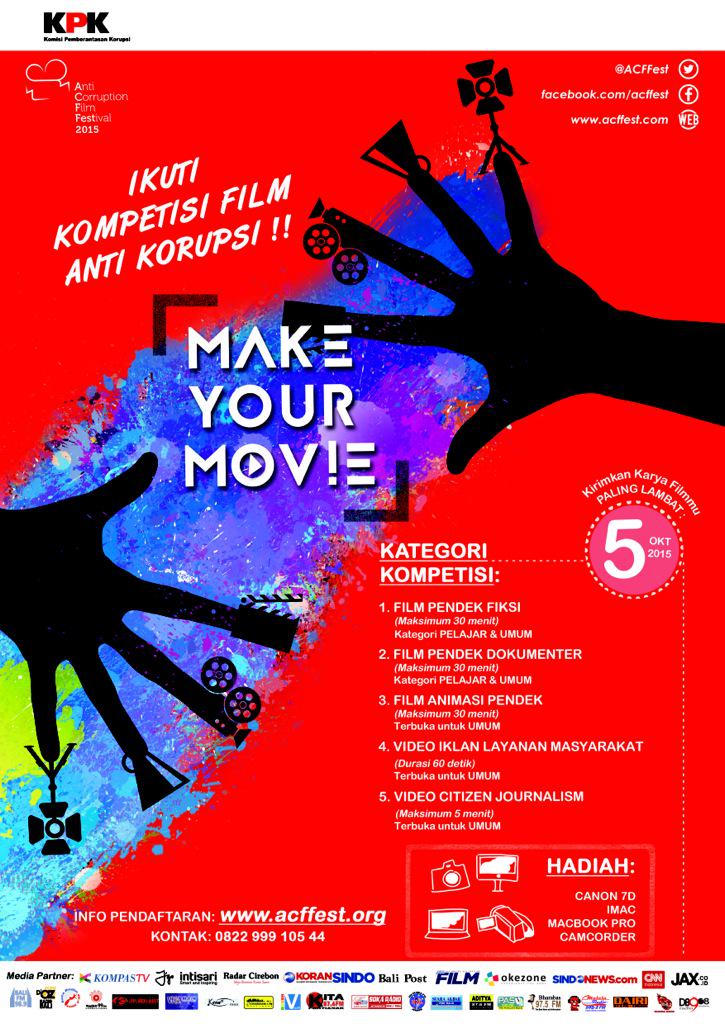 FILM_Indonesia's tweet photo. Ikuti Kompetisi Film Anti Korupsi @ACFFest 2015 yokk berkarya! 

🎬⭐️❤️ http://t.co/4R99P0PEaX