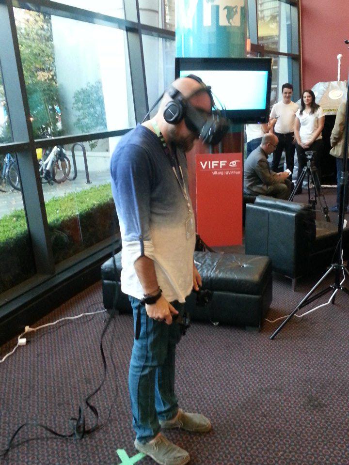 CharmGames's tweet photo. Oh hi there @CloudheadGames ! Welcome to FORM. Hope you enjoy your stay #VRrises #viffindustry http://t.co/m1TdKZ7jZS