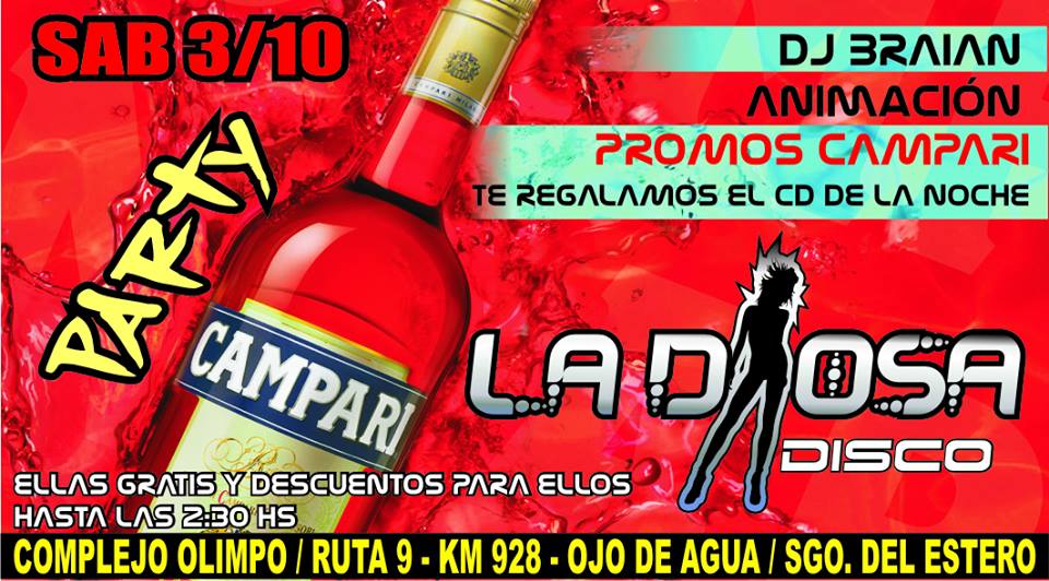 DiosaDiscoo's tweet photo. #CAMPARIPARTY TE LO VAS A PERDER?? http://t.co/pbgkzglfYJ