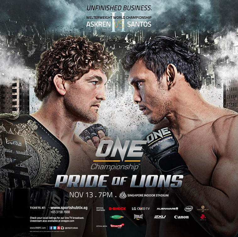 brittanyonefc's tweet photo. #UNFINISHEDBUSINESS going down on Nov 13! #AskrenSantos2 #TheRematch #Singapore @Benaskren @LuisSapoSantos http://t.co/WWkHbKUtbI