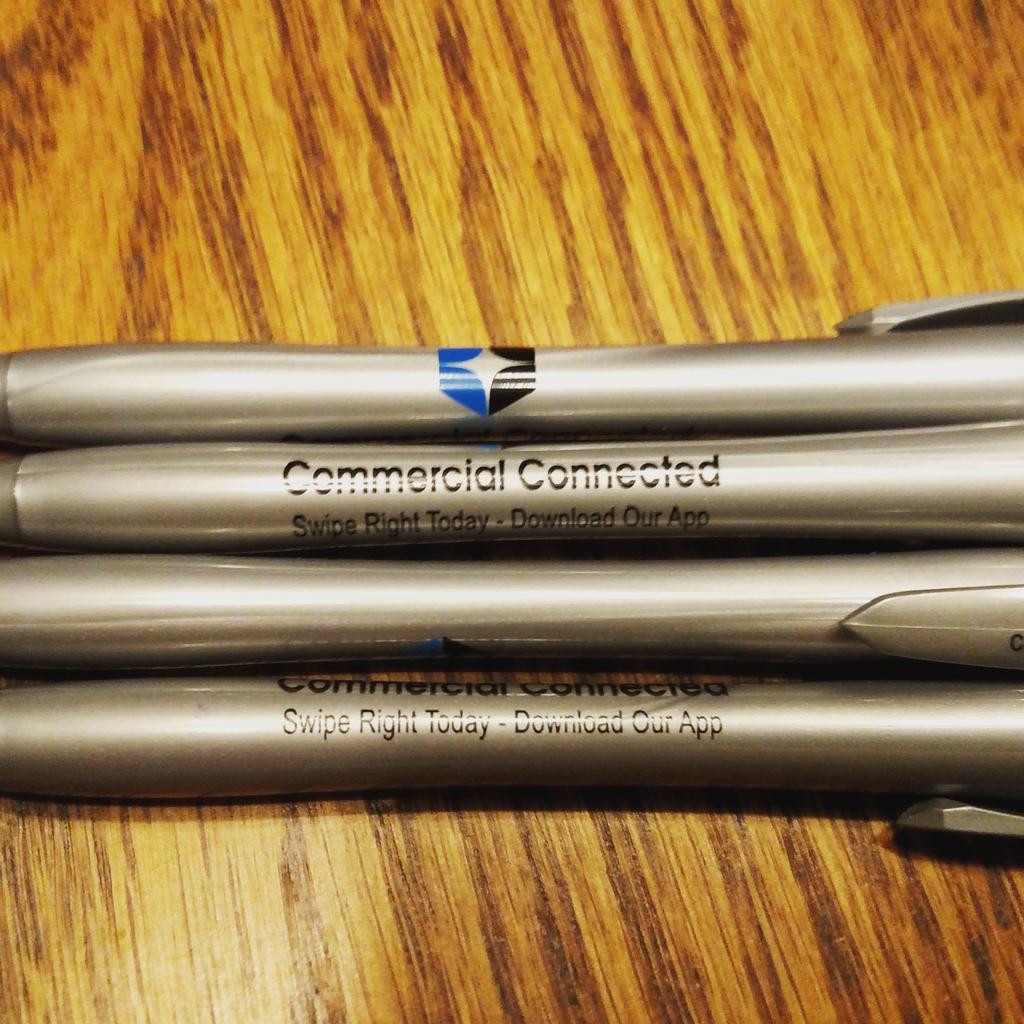 Let the #marketing begin! We have pens!! | commercialconnected.com | <a href="/ConnectedCRE/">Commercial Connected</a> <a href="/elmspringCHI/">elmspring</a> #CRE #Tech