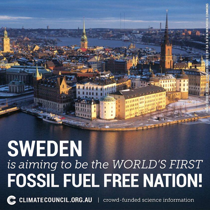 Sweden Aiming 2b World's First Fossil Free Nation! ALREADY Gets 66% of Electricity from #Renewables! #climate #auspol