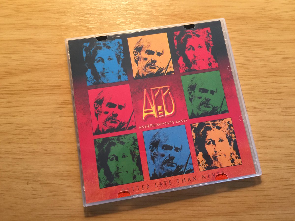 progradio's tweet image. The new @AndersonPonty Band just came across our desk. BETTER LATE THAN NEVER #progrockradio