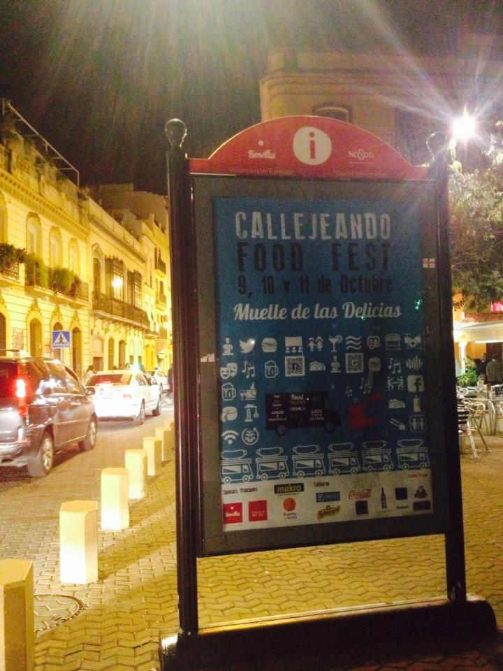 CALLEJEANDOFF's tweet photo. Ya colocados los MUPIS en Sevilla #callejeandoFFEST 9, 10 y 11 de Octubre en Muelle de las Delicias @Flamencakitchen http://t.co/Jpg6M4cVDI
