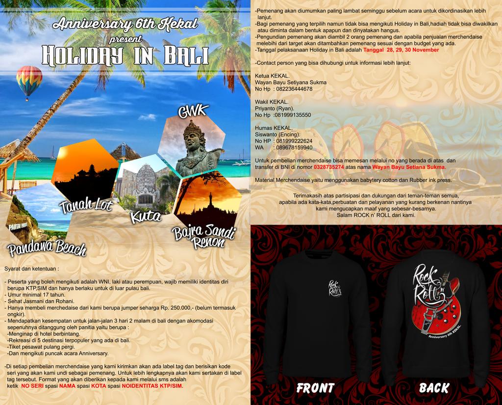 Detailnya bisa dilihat pada pamflet ini, kurang jelas? Hubungi kontak yg ada.. ditunggu partisipasinya