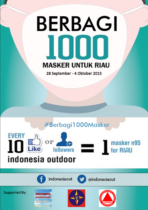 IndonesiaOut's tweet photo. Yuk berbagi masker untuk saudara-saudara kita yang terkena kabut asap, 10 LIKE atau 10 FOLLOWERS = 1 masker N95. http://t.co/C6pF4x18ke