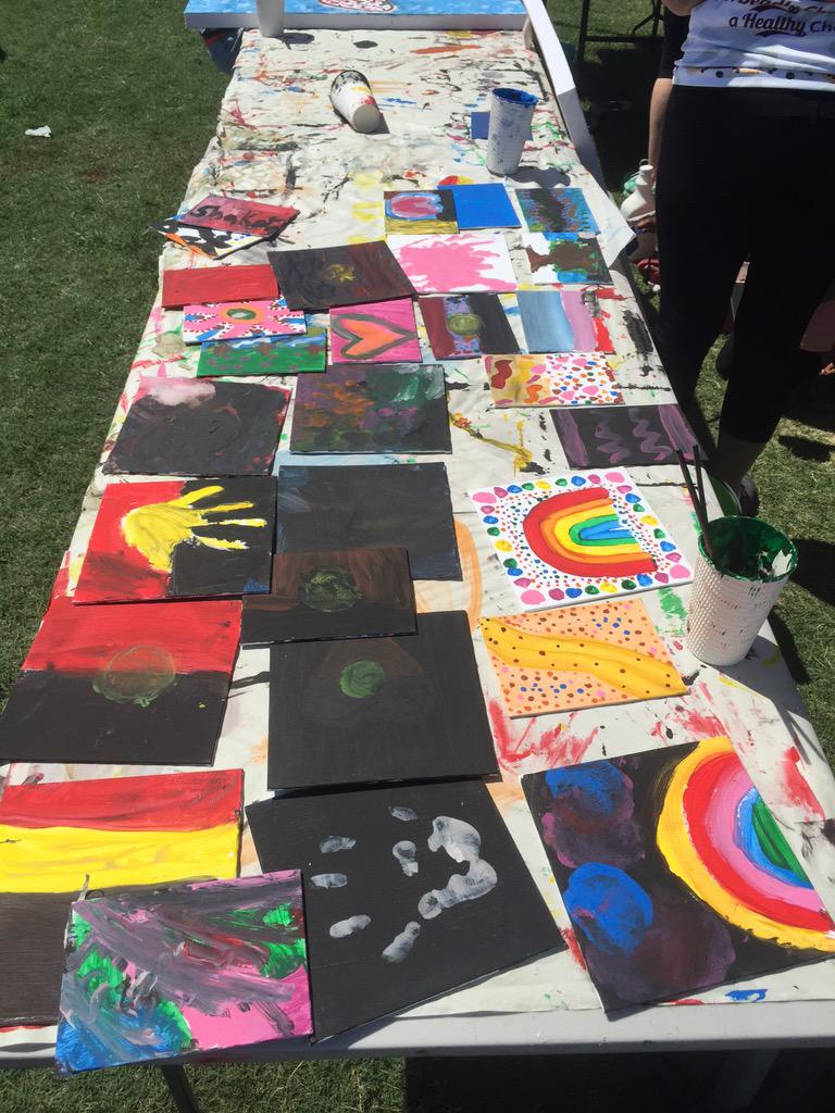 DeadlyChoices's tweet photo. The arts and craft station has been busy all day, how creative are out kids. http://t.co/aSElERVWZr
