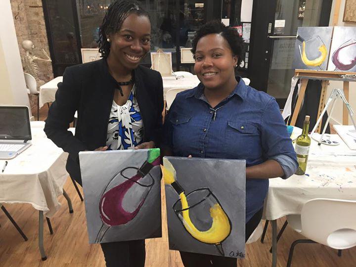 ImsO_Psyched's tweet photo. Bring on the vino! Studio all to ourselves! #Wine #Vino #CouplesPainting #PaintSuccess via… http://t.co/4AWlLKf9db http://t.co/26heRwYjNN