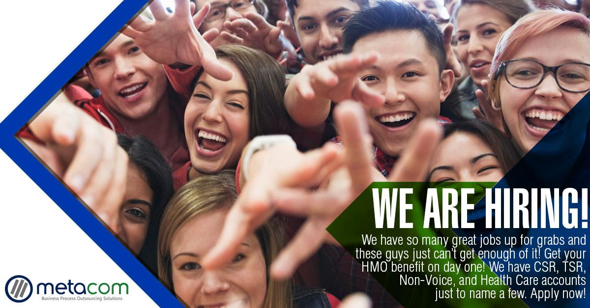 MetacomBPO's tweet photo. #callcenterjobs #jobstreet #ortigasjobs #bpo #bpophilippines #ALDUBarkadsPreparation http://t.co/1jfmVf4Gc4 http://t.co/AtDO02yywJ