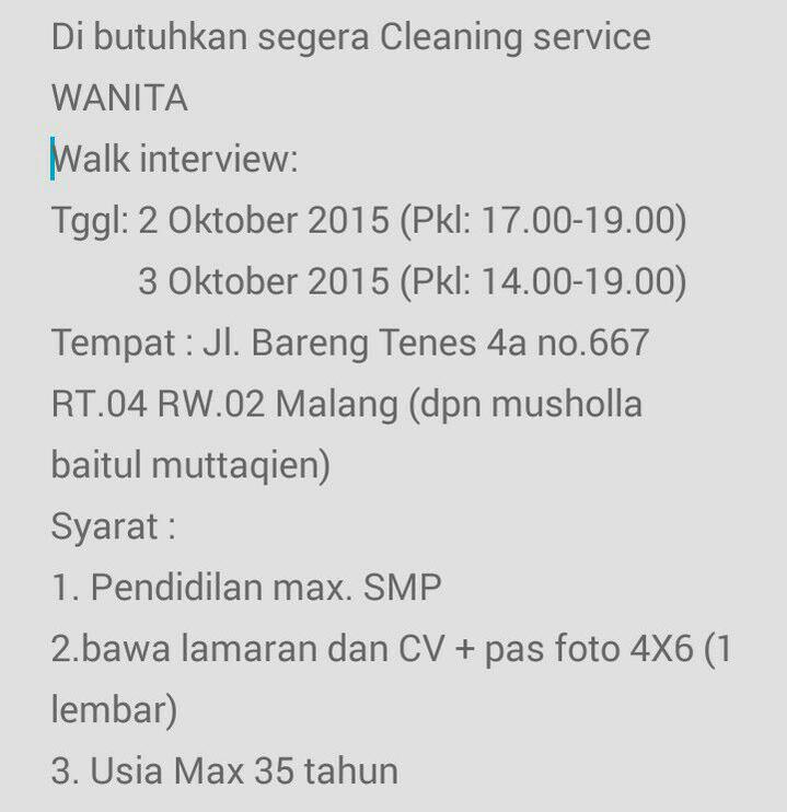 CV SAN (@cv_san2015) on Twitter photo Urgent Needed! <a href="/Lokermalang/">L o k e r m a l a n g | Media</a> <a href="/LowonganMalang/">Lowongan Malang</a> <a href="/lokermalangraya/">Lowongan Kerja Mlg</a> <a href="/LowkerMlgRaya/">#LokerMLG</a> <a href="/hariobbie/">hariobbie</a> CP: 081336511159 (sms Only) Urgent Needed! <a href="/Lokermalang/">L o k e r m a l a n g | Media</a> <a href="/LowonganMalang/">Lowongan Malang</a> <a href="/lokermalangraya/">Lowongan Kerja Mlg</a> <a href="/LowkerMlgRaya/">#LokerMLG</a> <a href="/hariobbie/">hariobbie</a> CP: 081336511159 (sms Only)
