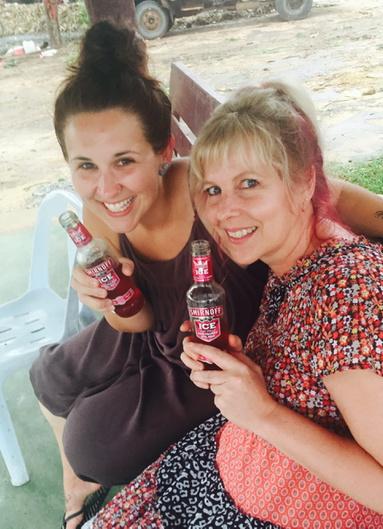 BelyndaZ's tweet image. Libby and me! My new Raspberry #vodka drinking partner. #elephantstay