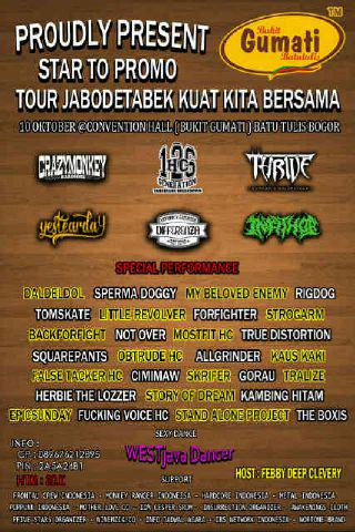 Untuk awal tour nih "BOGOR" <a href="/crazymonkeyHC/">CRAZYMONKEY#new</a> @126HCGENERATION <a href="/Thrive_ID/">THRIVE</a> <a href="/Yestearday_Tng/">Yestearday</a> @infithor