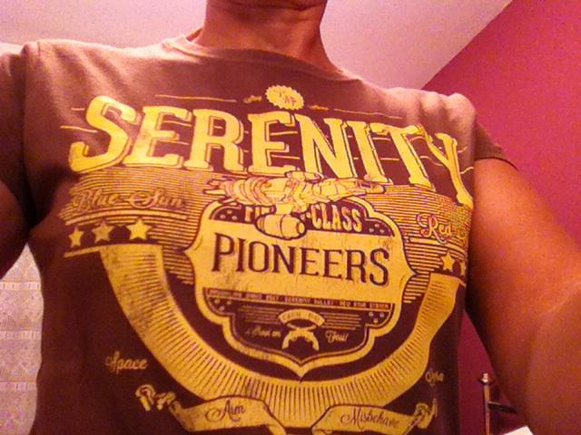 FarawayRose's tweet photo. @NathanFillion all hands on deck , Captain ! #readyforwork #FeelingShiny #SerenityRules http://t.co/cplcNUJfkM