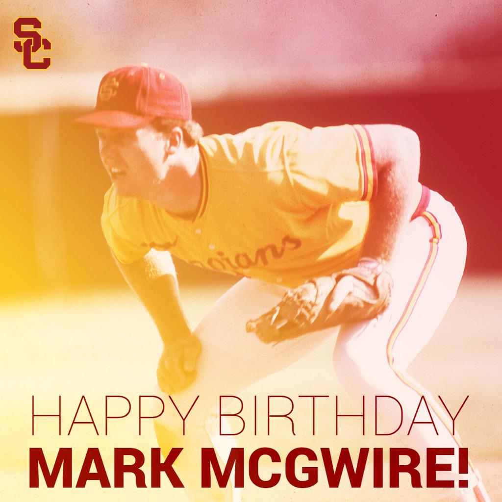  \"  Happy Birthday to Trojan great Mark McGwire!   