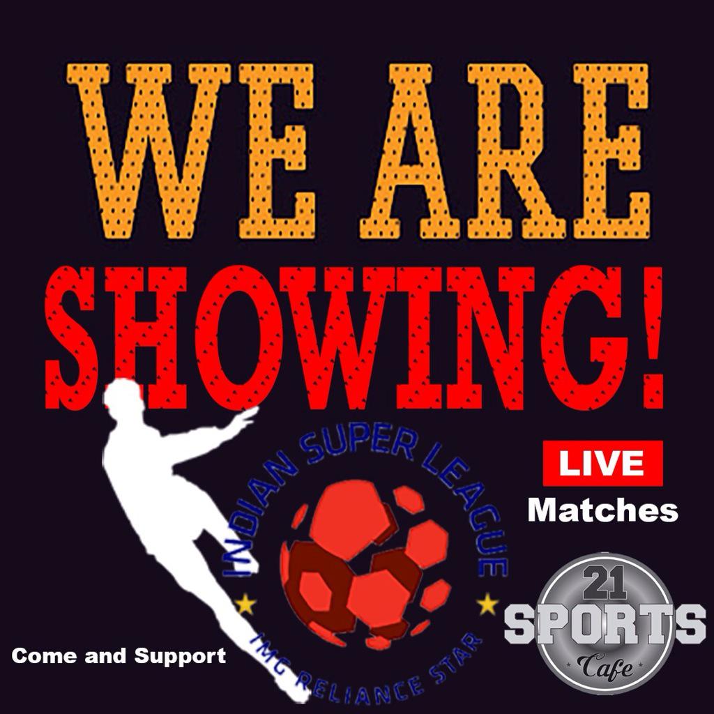 21SportsCafe's tweet photo. Live Match Screening. #RT #LetsMeetHere #SportsCafe #Foodies #Entertainment #INDvSA #Zomato #ISL #crickets #football http://t.co/OqnLSbBgZk