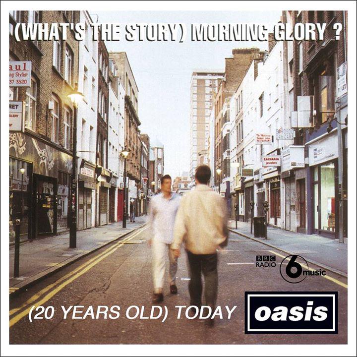 BBC6Music's tweet image. #nowplaying @oasis 'Morning Glory' - the album (What's The Story) Morning Glory is 20 (TWENTY) years old today.