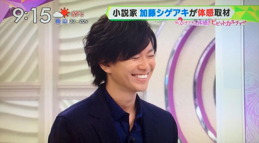 moooon_spk's tweet photo. シゲアキの笑顔たまんない( ´艸｀)ウハァ http://t.co/3TlXN8FViY