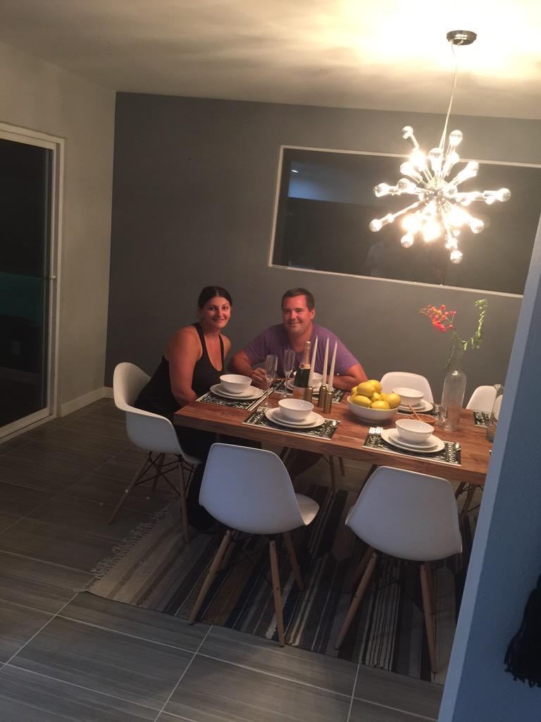 DeanKeefer's tweet photo. Welcome home Sunna and Eric #realestateagents #bdhomes #PalmSprings #midcenturymodern #SanFrancisco #first #dinner http://t.co/mD8JNE0CIN