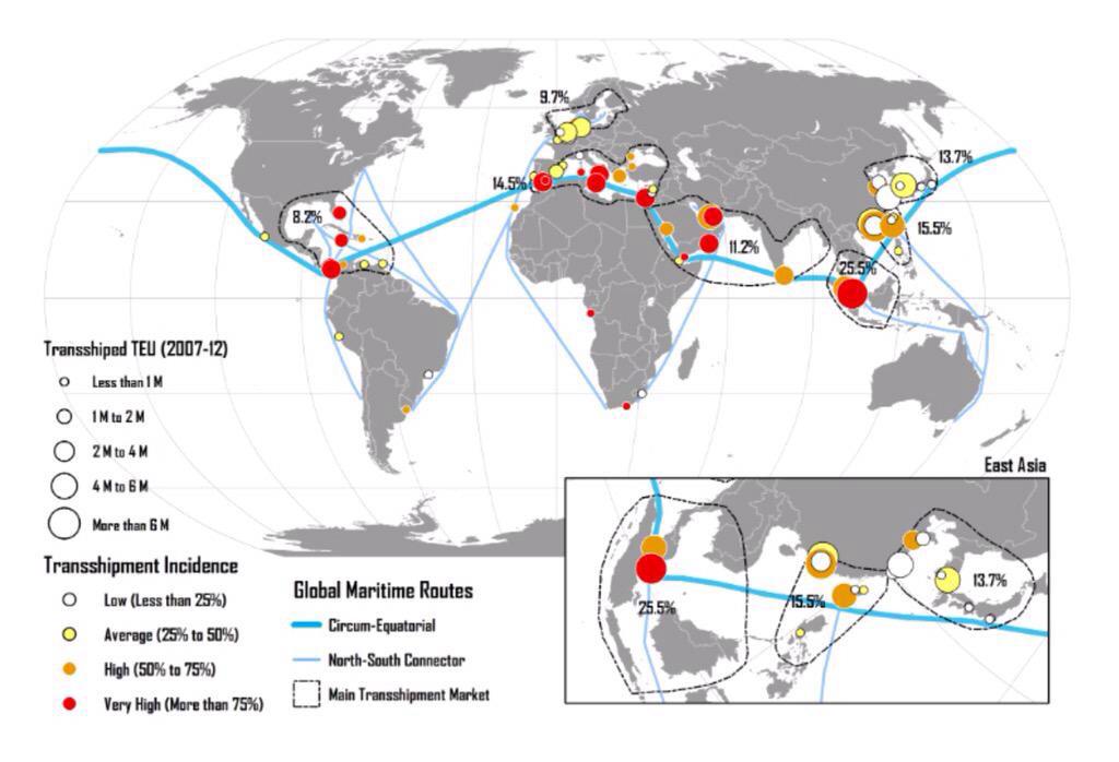 Global main. Transshipment Hub. Global Ports. Global Maritime. Трансшипмент отметка.