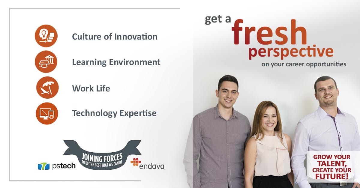 endava's tweet photo. We are glad to embrace @PSTechSerbia as part of Endava Group. Join us: http://t.co/UFyY97XS53 #GetAFreshPerspective http://t.co/2ZgV3GY6c1
