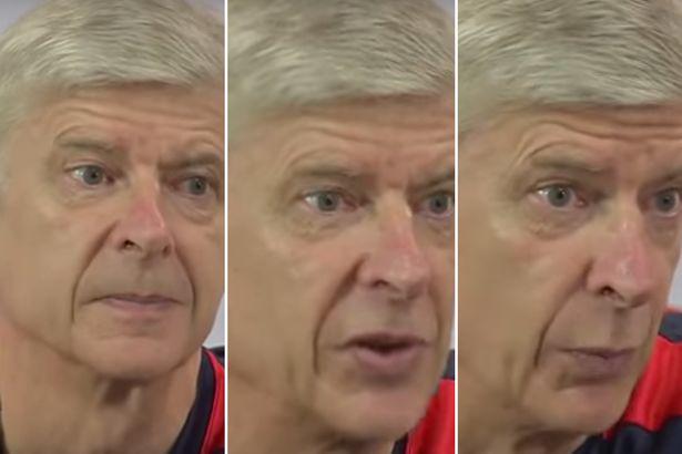 MirrorFootball's tweet photo. 3) Wenger threatens to walk out of his presser like Arsenal walked out of Europe on Tuesday http://t.co/xmnHlObhvq http://t.co/GMhOsw7l1Y