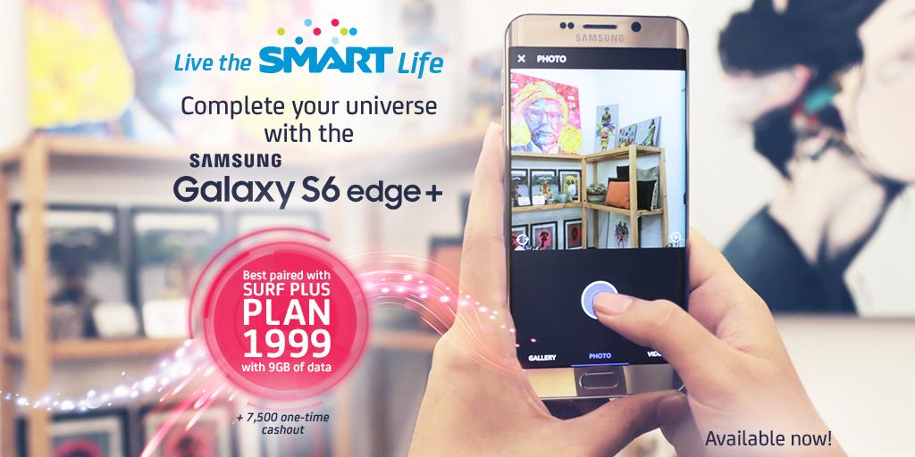 LiveSmart's tweet image. Get your own #SmartS6EdgePlus with Surf Plus Plan 1999! Now available! Apply here: smrt.ph/SmartNote