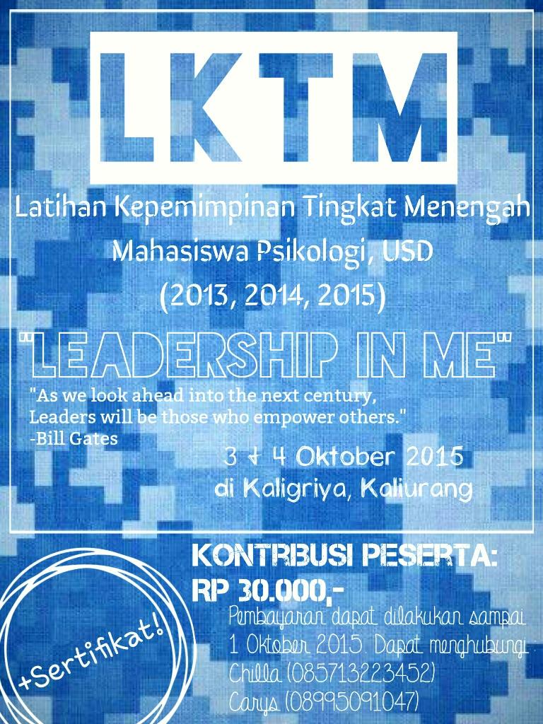 Masih boleh daftar lho teman2 :D
Yuk ikt berpartisipasii belajar jd seorang pemimpin!