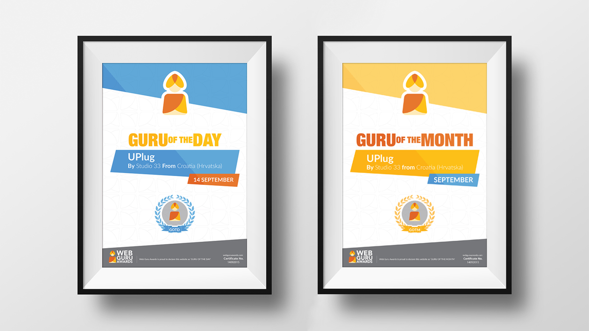 Studio33_'s tweet image. After some smaller awards we are getting bigger ones @uPlugMe Thx @webguruawards #WebGuruAwards #award #web #design