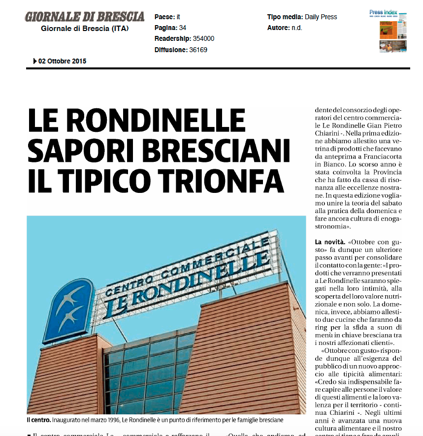 FranciacortainB's tweet photo. Oggi sul Giornale di Brescia si cita conferenza stampa #FranciacortainBianco il 3 ottobre alle 11 al @cclerondinelle http://t.co/wKtLmHqABl