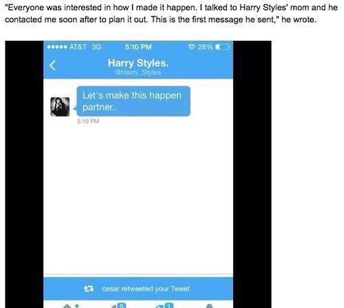 harryupdates__'s tweet photo. Harryがライブのチケットや、公演中プロポーズの時間を取ることなどすべてHarryがプロポーズをお手伝いをしたことも有名ですね💓☺️
#1dproposal http://t.co/k7H87jPcmb