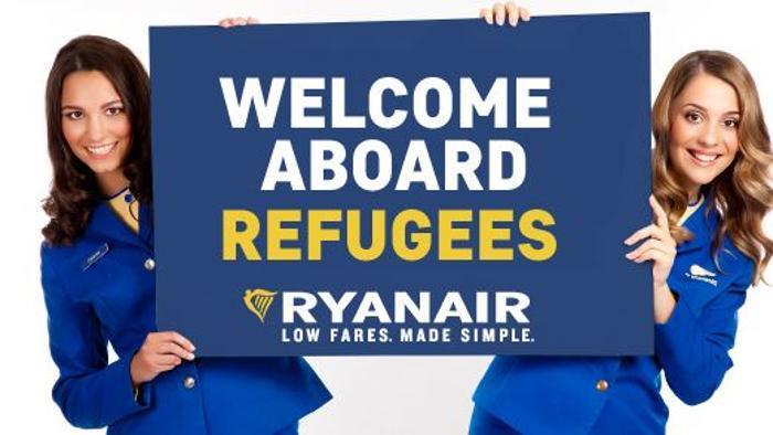Matthijs85's tweet photo. Goede stunt Ryanfair! http://t.co/3pGGpNCW6X
Jammer dat Ryanair niet meewerkt.. #Ryanfair #Ryanair #vluchtelingen http://t.co/CxhbjwoTGd