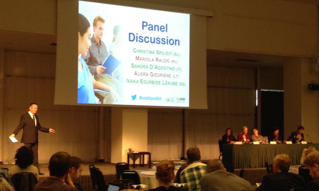 ErasmusPlusINAP's tweet photo. Panel discussion on work based learning needs & gaps, challenges, policy. #NetWBL #WBLtoolkit @EUErasmusPlus http://t.co/TF4LnylJbf