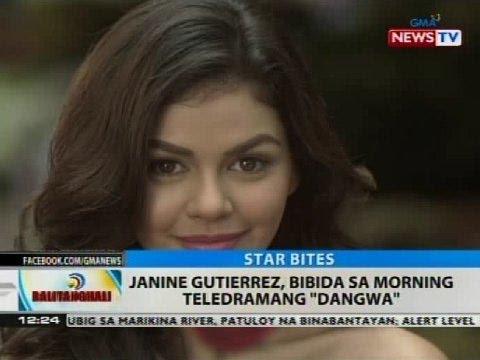 BalitanghaliGTV's tweet photo. VIDEO: Janine Gutierrez, bibida sa morning teledramang 'Dangwa' http://t.co/UDsQ2H3Mu1 http://t.co/mXw3PX6I4y