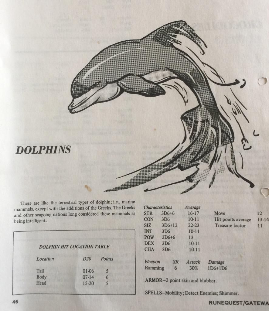 GROGNARDfiles's tweet photo. Learn how this very dolphin was part of the genesis of Call of Cthulhu http://t.co/luebYXSFBt http://t.co/PNc7eB6MVI