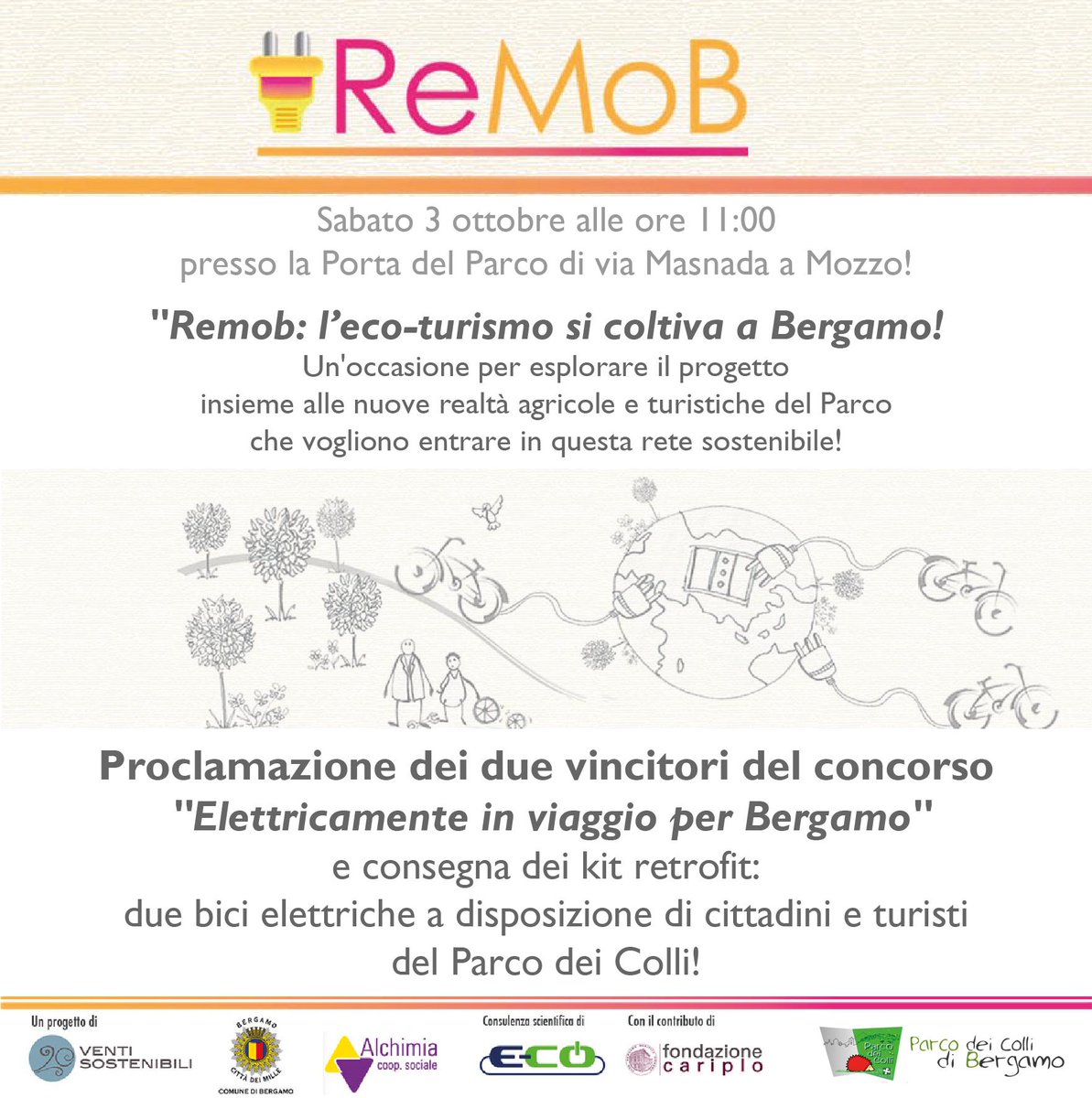 20sostenibili's tweet photo. @FondCariplo Domani premiazione del concorso: “Elettricamente in viaggio per Bergamo” #Remob http://t.co/K2pZNBHjzo http://t.co/3Z9M9qYsUX