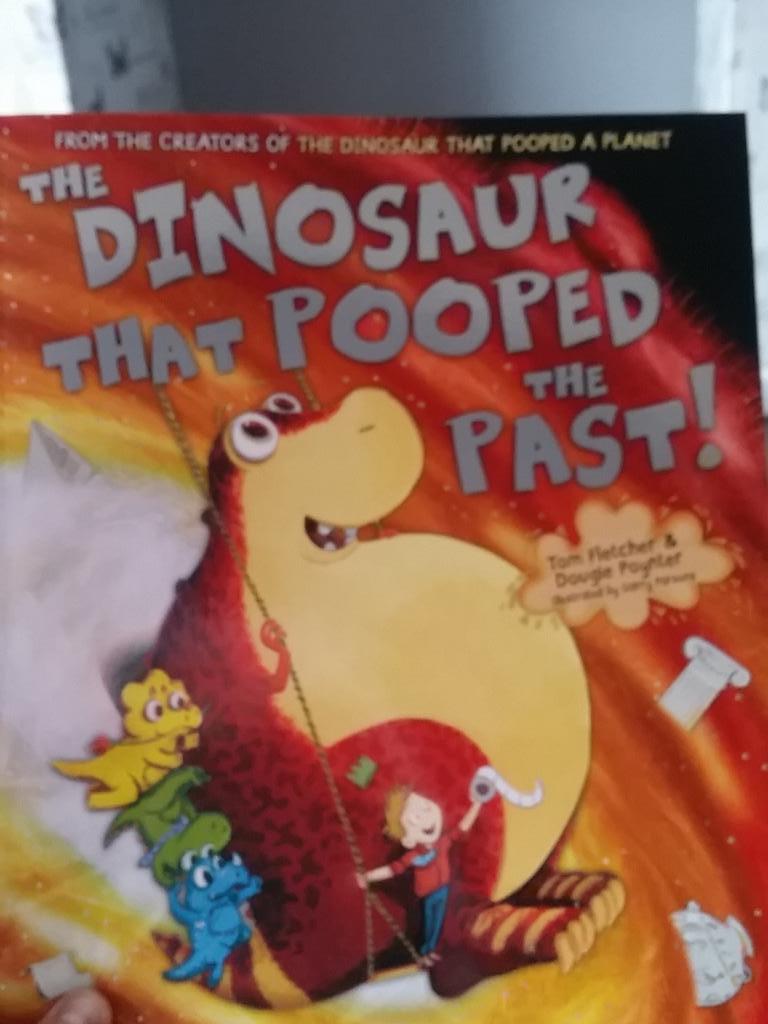 MusicLover_234's tweet photo. Just read it myself and I can't stop laughing! I love it @tommcfly @DougiePoynter #dinosaurthatpooped http://t.co/K9CAplT8pW