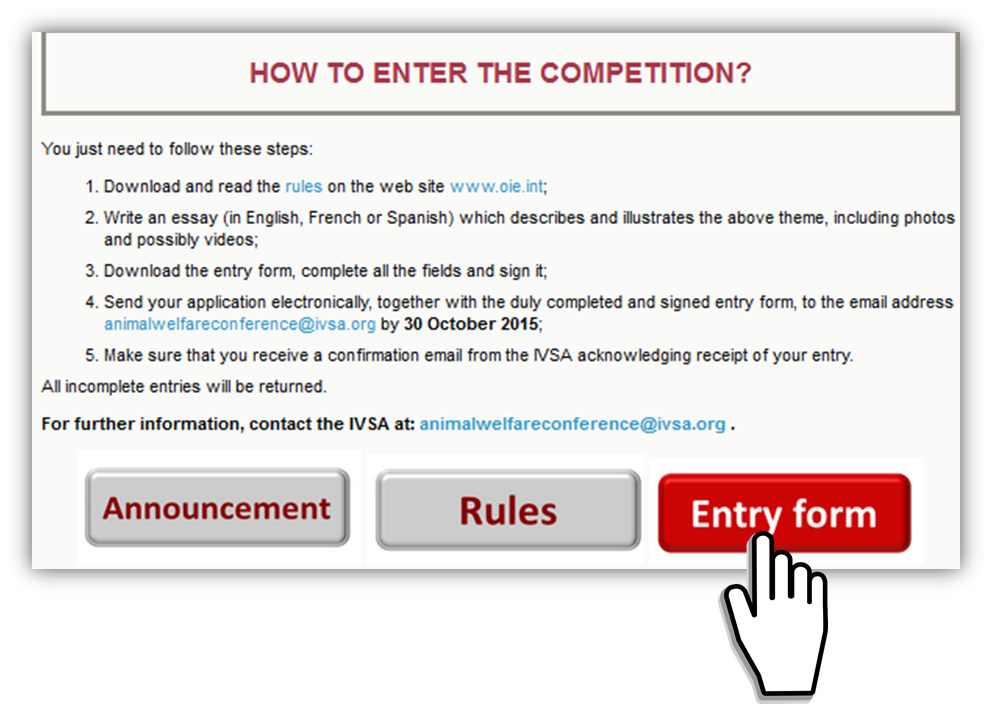 WOAH's tweet photo. The OIE/@IVSA_GLOBAL student competition is now open to any student over 18 years!Apply here: http://t.co/N001mpYlMM http://t.co/cua2niZKNq