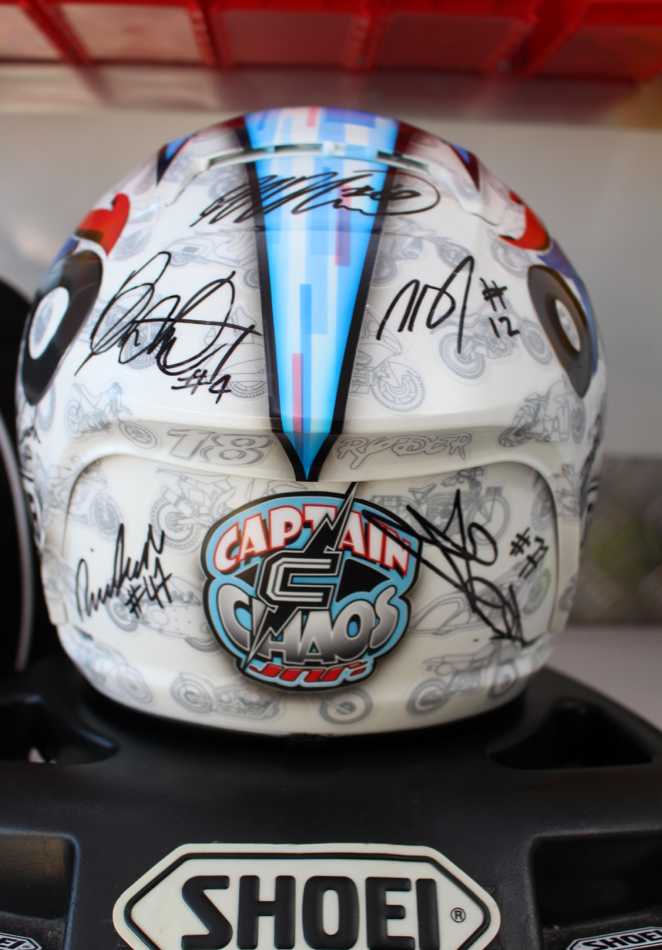 limited edition shoei helmet A limited edition @motorcyclelive helmet as worn by @racingellison by  @paintnation http://t.co/4qzqw71DWw