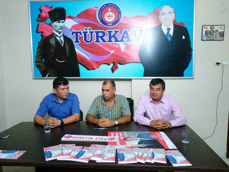 Ülkücü işçiler derneği başkanı ile Sivil toplum kuruluşlarımızdan TÜRKAV Mersin şubemizi ziyaret ettik.