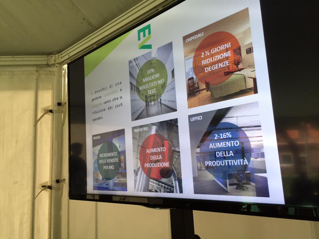 lmotta2000's tweet photo. Inizia il convegno #GPP @CompraVerde_ con edificio vivo #compraverde15 #ASSOIT @HP_Italia http://t.co/G2DCgt32IU