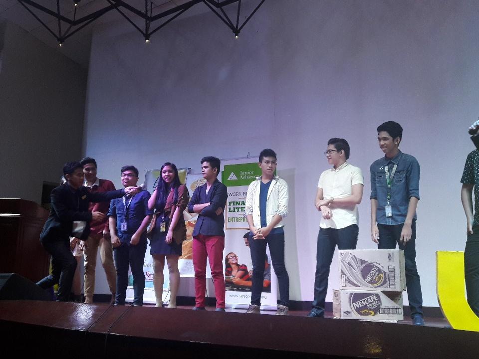 ja_society's tweet photo. Hep Hep Hooray game just to hype up our Junior Achievers brought to you by Nescafe! #JAMSGA1516 #JAMSPastForward http://t.co/0RPDTjvu3q