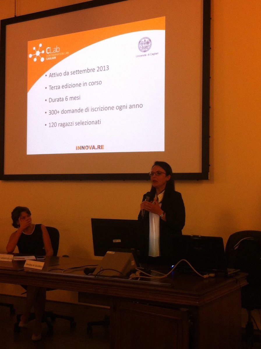 UnicaLiaisonOff's tweet photo. Chiara Di Guardo: siamo qui perché vogliamo allargare i confini del #clabcagliari #clab http://t.co/wXVpfVOKIr