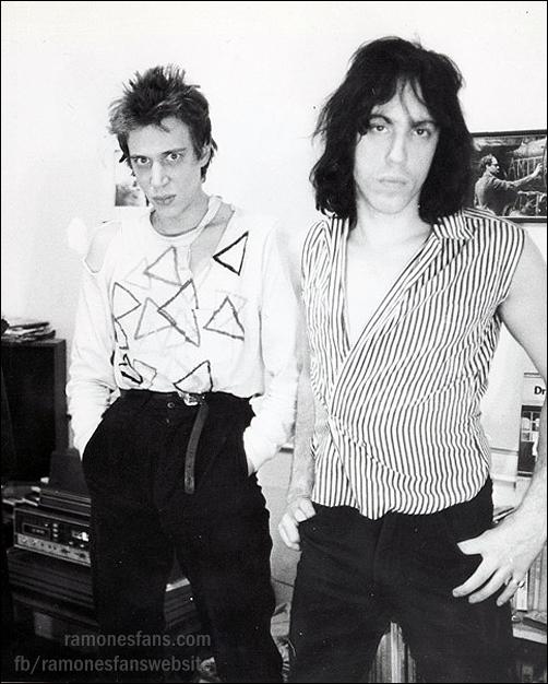  Happy Birthday, Richard Hell (Born October 02nd, 1949)
Richard with Marky Ramone.  