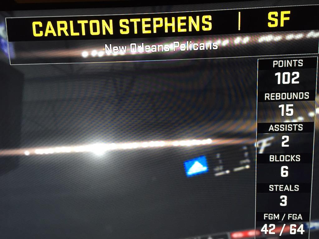 CarlDoesWrk's tweet image. Been trying to do this shit since 2K14 on my career finally did it bro 
#100PointGame