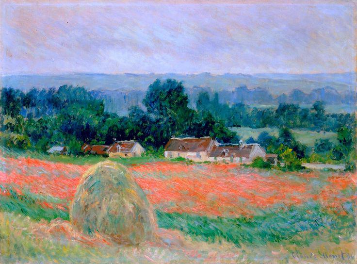 Stunning Image of Claude Monet and Haystacks at Giverny in 1886 