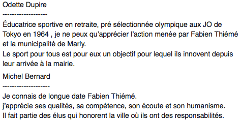 FabienThieme's tweet photo. Ils nous apportent leur soutien : Odette Dupire &amp; Michel Bernard. http://t.co/DpOqbD8IOw