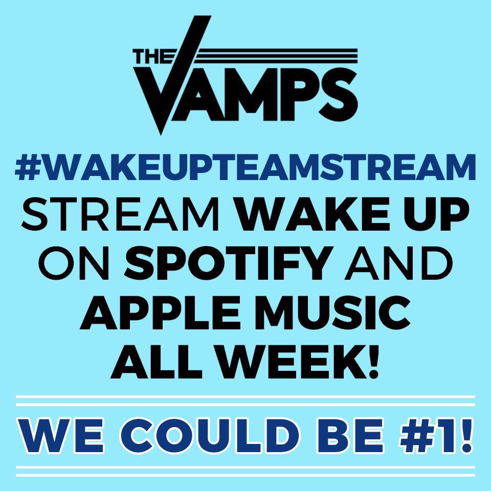 TheVampsband's tweet image. #WakeUpTeamStream  🙌